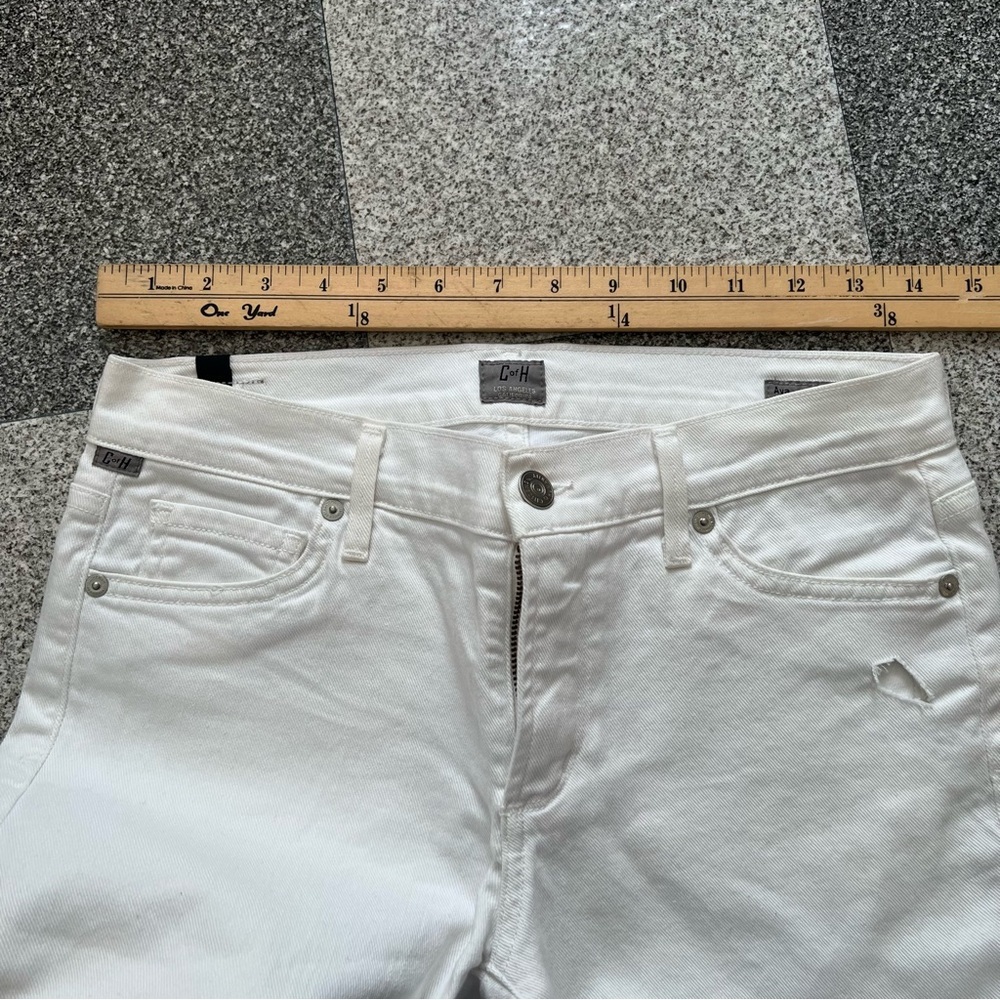 Citizens Of Humanity Ava Straight Leg White Denim Jeans- Waist 28" - Picture 7 of 12